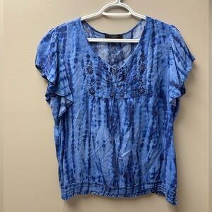 Denver Hayes Blue‎ T Shirt Blouse
